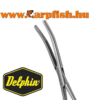 Delphin LUXO / hajlított csipesz 18 cm