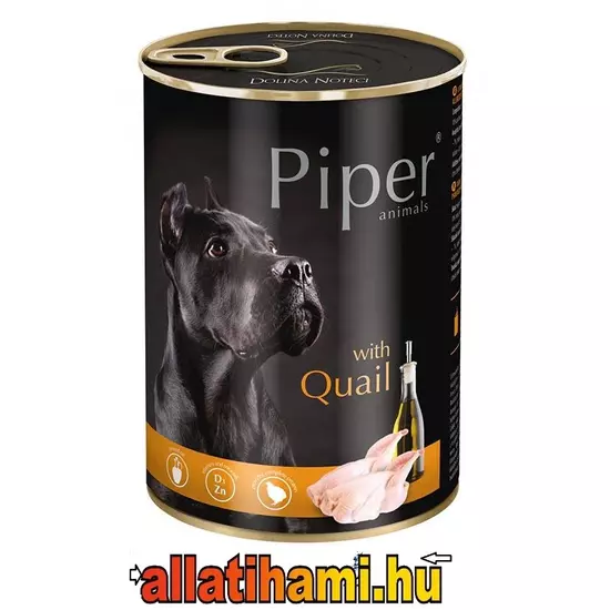 PIPER ADULT  konzerv felnőtt kutyáknak fürjjel 400 gr