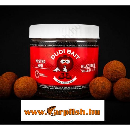 Dudi Bait Mister Red Panírozott csalizó bojli 20mm/100gr