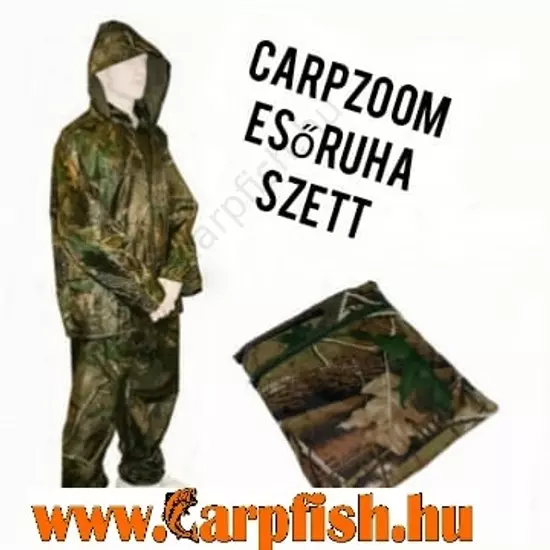 CarpZoom Profi camou esőruha szett (HIGH-Q Rain Suit)