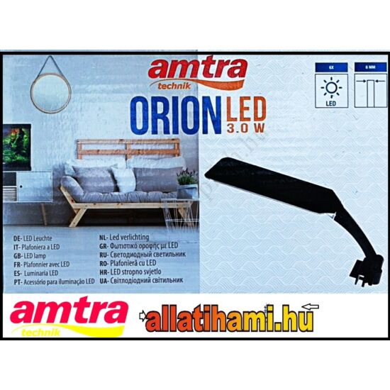 AMTRA ORION LED LÁMPA 3.0W  fekete  