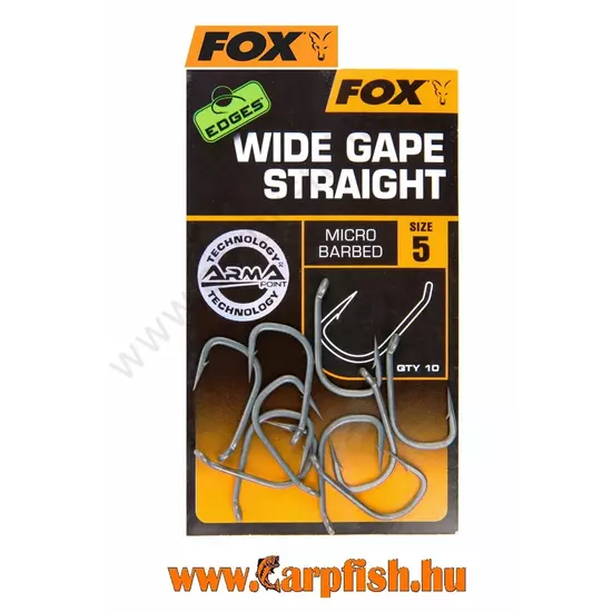   Fox Edges Wide Gape Straight Horog   