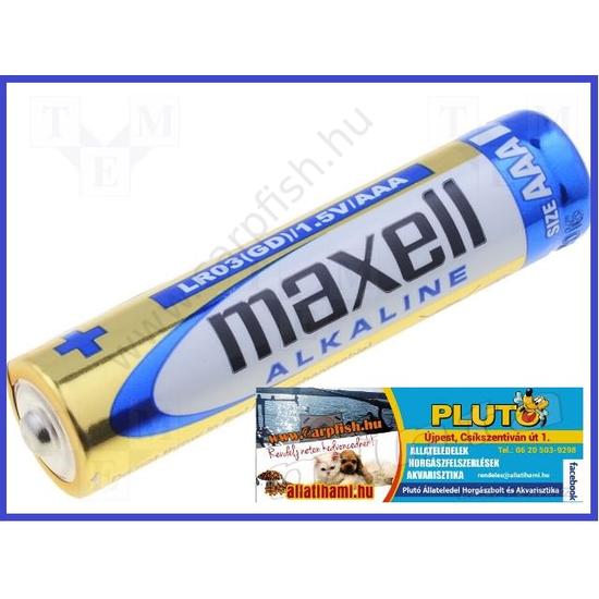 Maxell Alkaline AAA mini ceruza elem  1,5 V