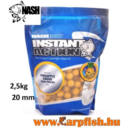 Nash Instant Action Boilies Pineapple Crush Bojli  2,5kg / 20 mm 