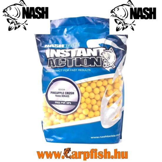  Nash Instant Action Boilies Pineapple Crush Bojli  1kg / 20 mm