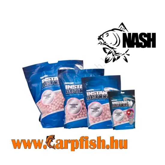 Nash Instant Action Strawberry Crush Boilies  20 mm/ 1 kg