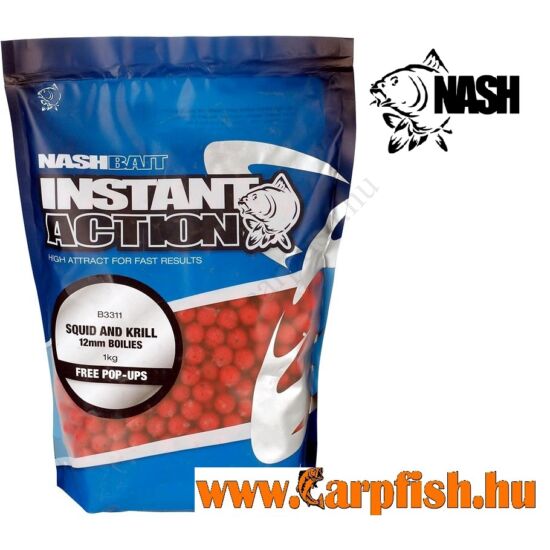 Nash Instant Action Squid & Krill bojli 12mm 1kg 