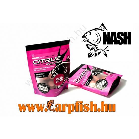 Nash Citruz Cultured Pop Ups  Hookbait bevonatos horogcsali 20 mm 15db/doboz