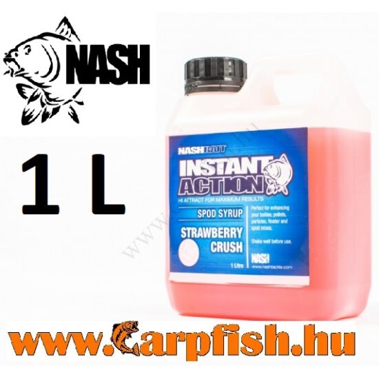 Nash Instant Action Strawberry Crush Spod Syrup(eper) 1 liter