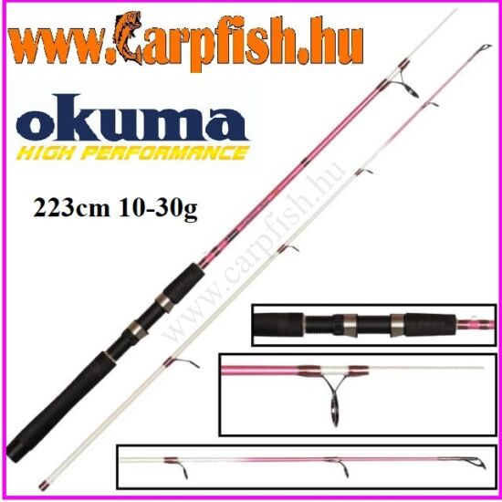 Okuma Classic UFR Pink 223cm 10-30g Pergető Horgászbot