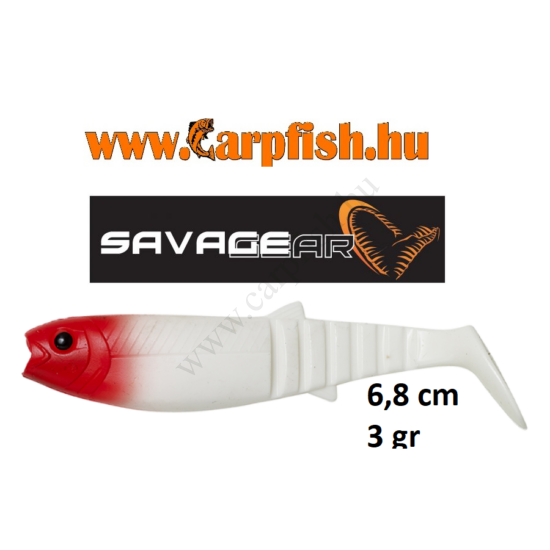Savage Gear LB Cannibal Shad 6,8cm 3gr Red Head