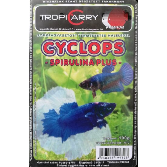Tropicarry Cyclops Spirulina Plus  (100g/30 adag)