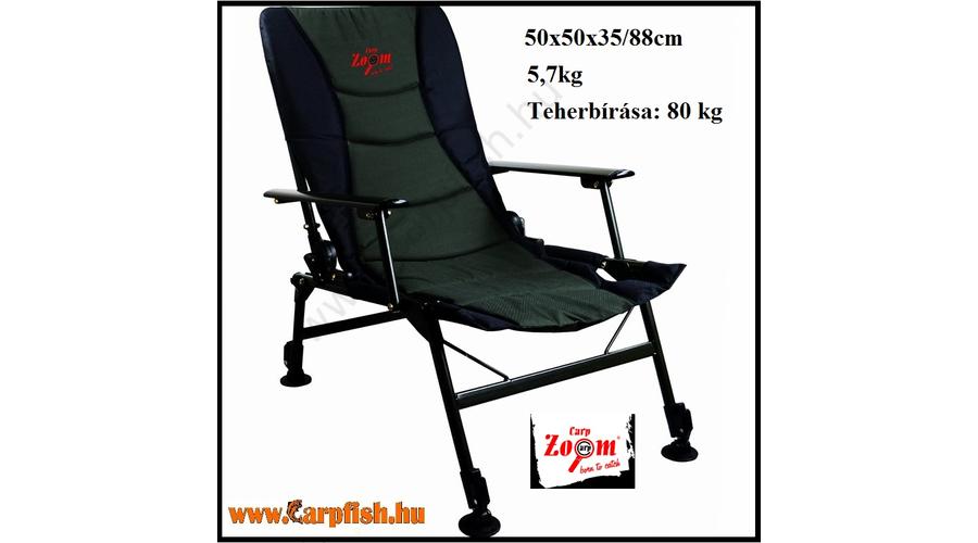 Carp Zoom N2 Komfort karfás fotel Fotel allatihami CARP ZOOM Pontyozó karfás fotel comfort Haldorádó horgász