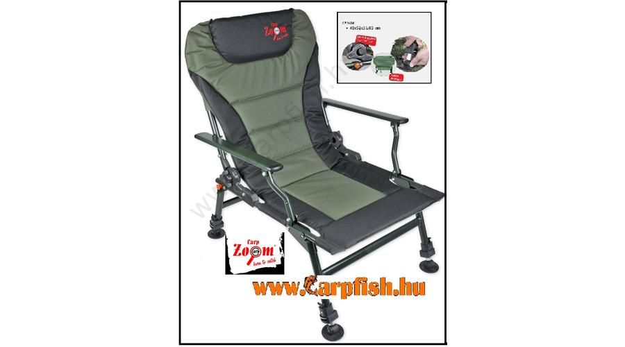 Carp Zoom Komfortos horgász fotel karfával Fotel allatihami CARP ZOOM Pontyozó karfás fotel comfort Haldorádó horgász